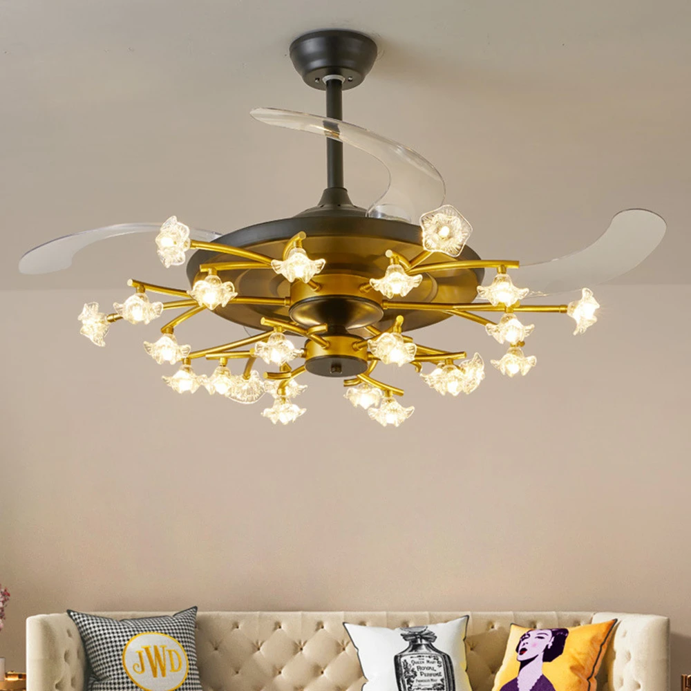 Invisible Fan Chandelier Suitable For Simple Living Room