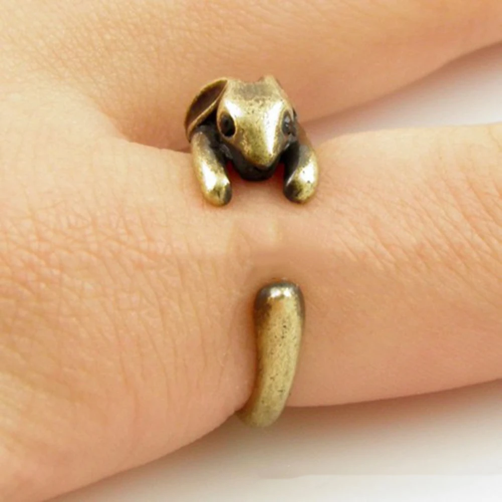 To Animal Rabbit Rings For Men And Women