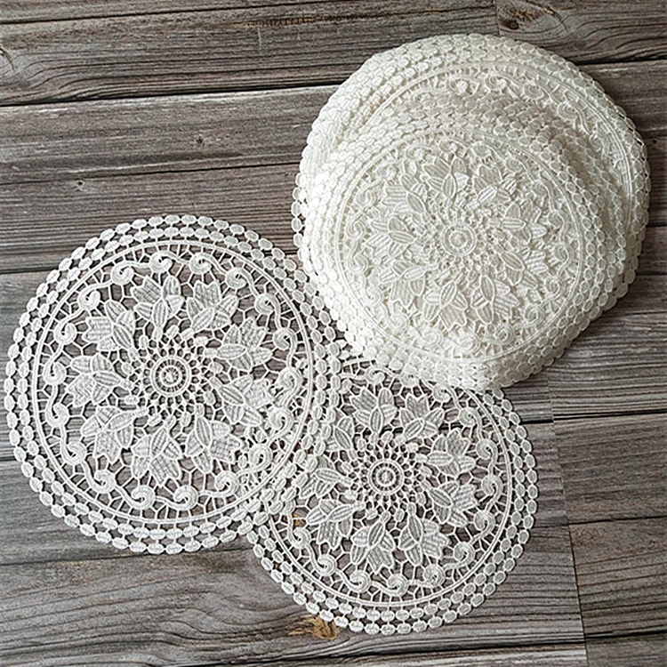 Simple Modern Nordic Style Lace Tableware Mat Coffee Cup Mat