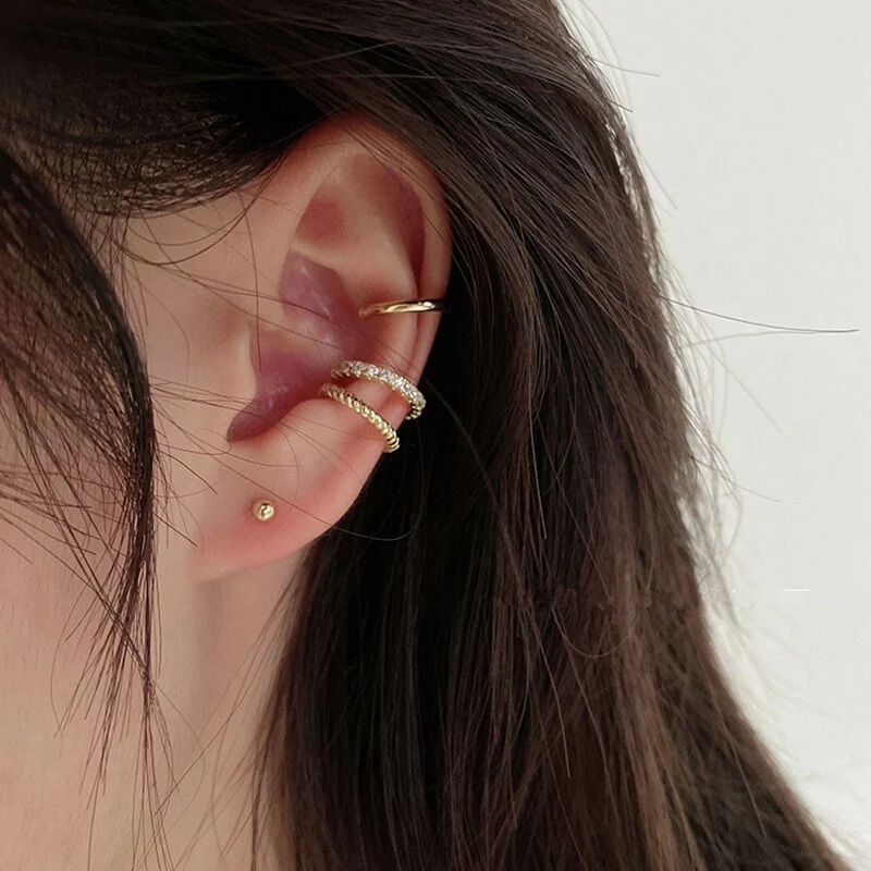 Simple and sophisticated high-end ear clip without pierced ears