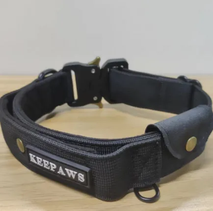 Black Nylon Collar Adjustable Pet Dog Supplies