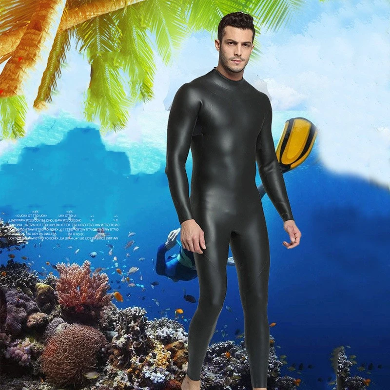 Men's Triathlon Wetsuit Men's Warm And Cold-proof Light Leather Wetsuit Men