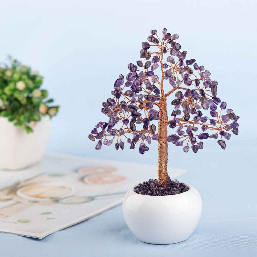 Small Tree Ornaments On The Base Of Round Bowl