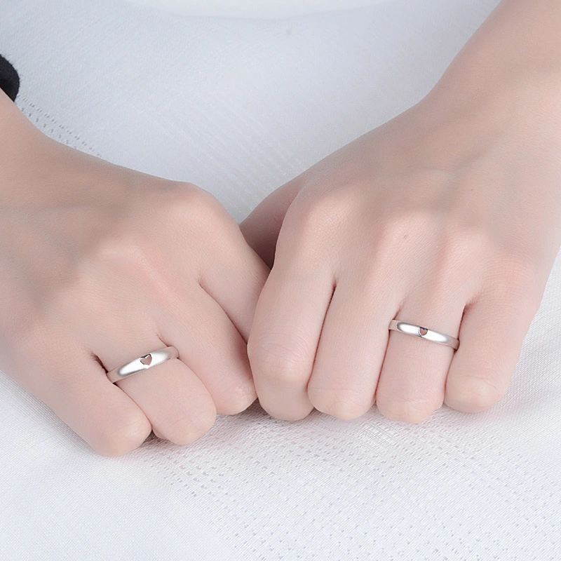 Korean Version Of The Original Simple Copper Silver-plated Ring