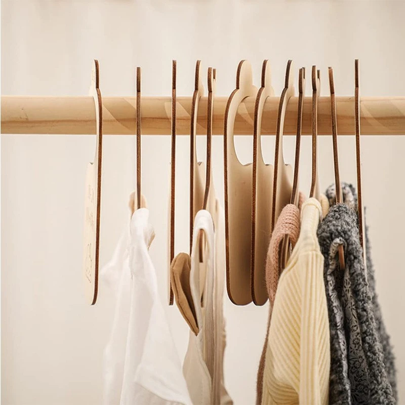 Wooden Partition For Baby's Wardrobe