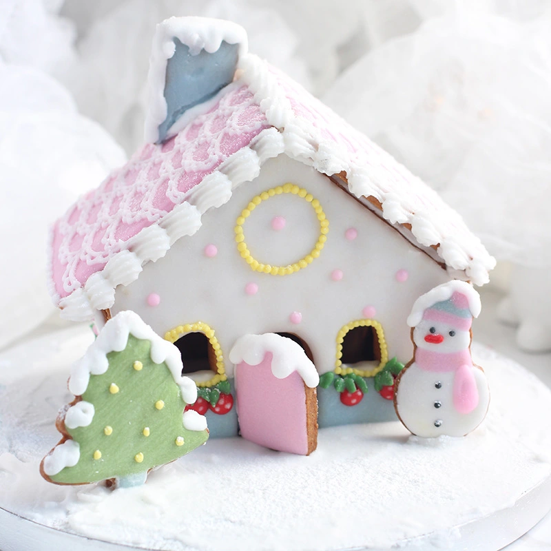 DIY Baking 8PCs Christmas Snowman House Cutter