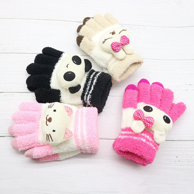 Women's Fashionable Warm Gloves Cute Cartoon