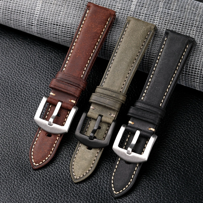 Handmade Top Layer Cowhide Strap 18MM Suitable For