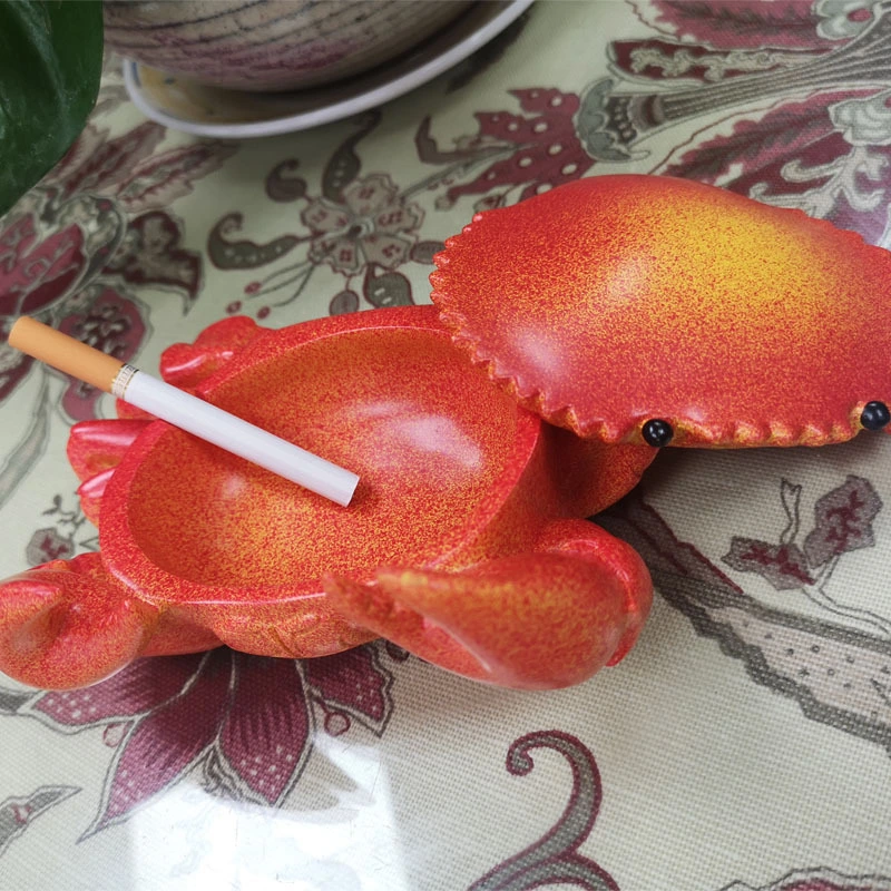 Home Resin Crafts Ornaments Crab Desktop Decorative Storage Box