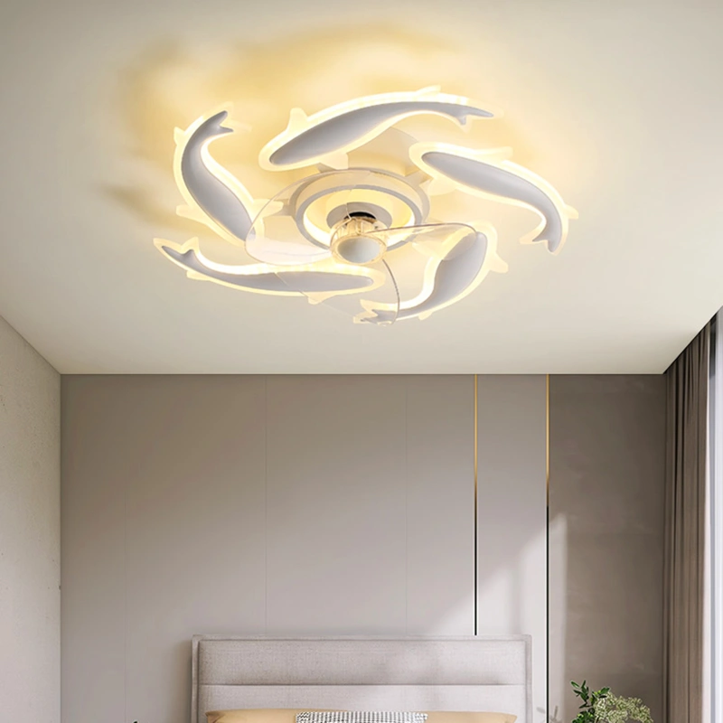 Simple Bedroom Ceiling Fan Lamp