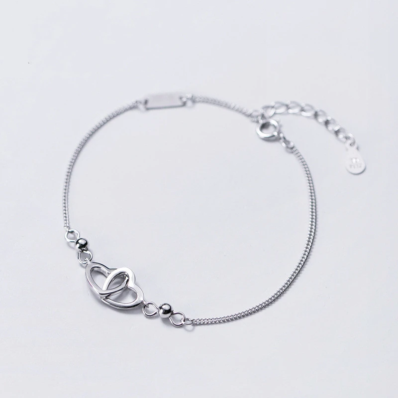 Silver Bracelet Lady Glossy Hollow