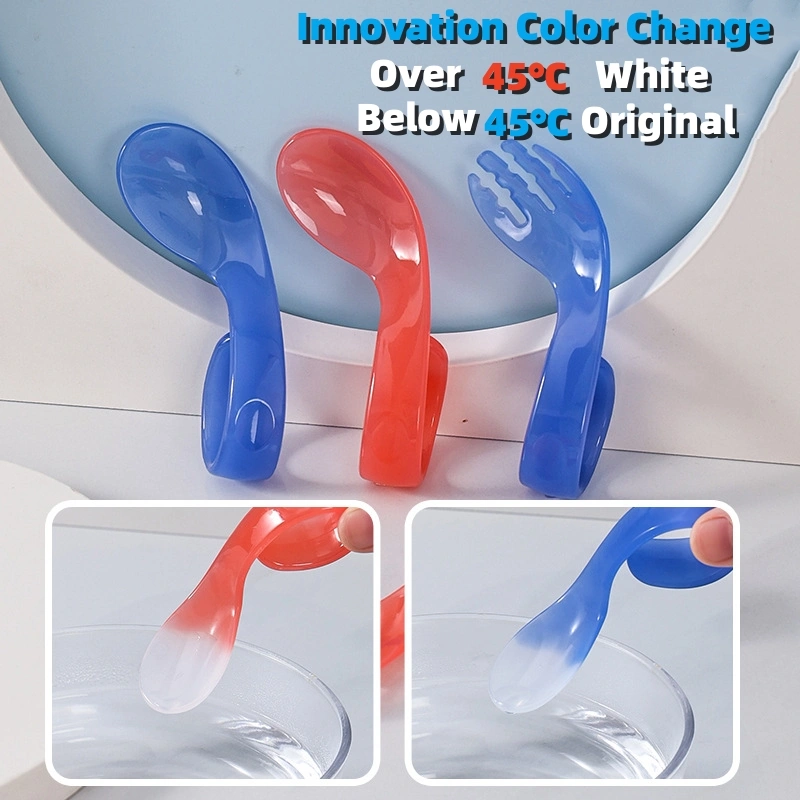 The Temperature Training Spoon Changes Color When It Is Heated