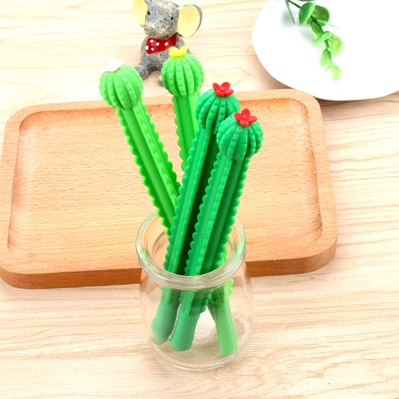 Household Fashionable Simple And Cute Cactus Shape Carbon Pen