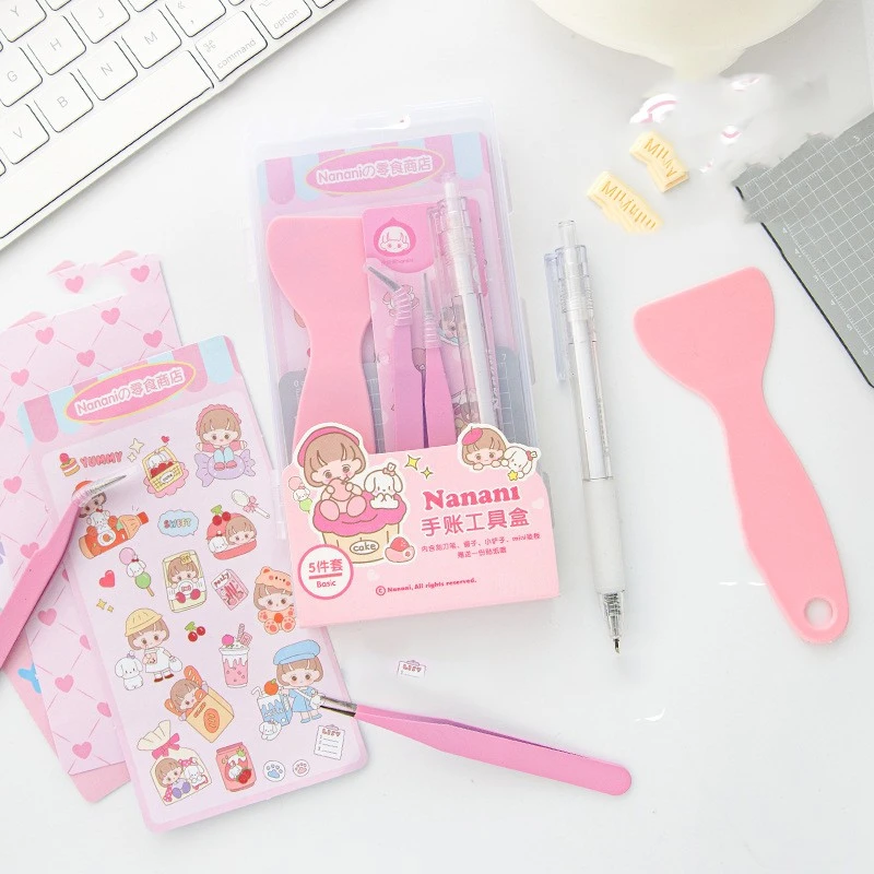 Cute Carving Knife Tweezers Pad For Hand Account Set