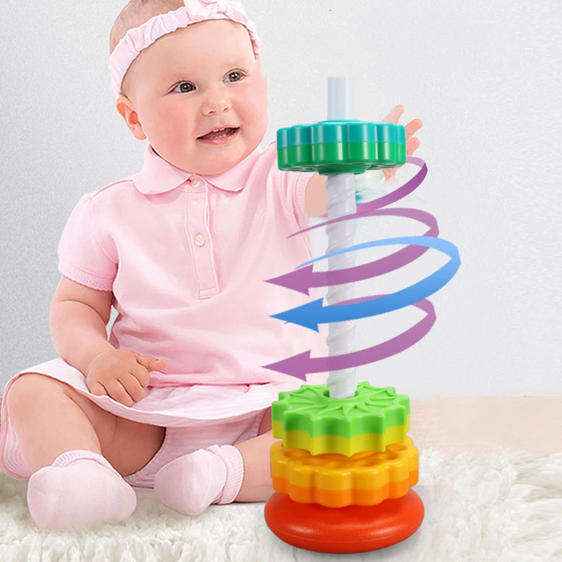 Early Education Geometry Ring Turn Turret For Infants