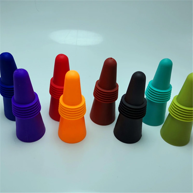 Kitchen Supplies Wine Stopper Stainless Steel Bottom Wine Bottle Stopper Food Silicone Wine Bottle Stopper Wine Stopper Wine Bottle Stopper