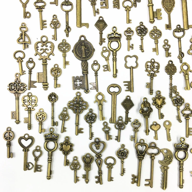 Retro Metal Key 125 Mixed Bag Creative Ornament Accessories Notebook Pendant