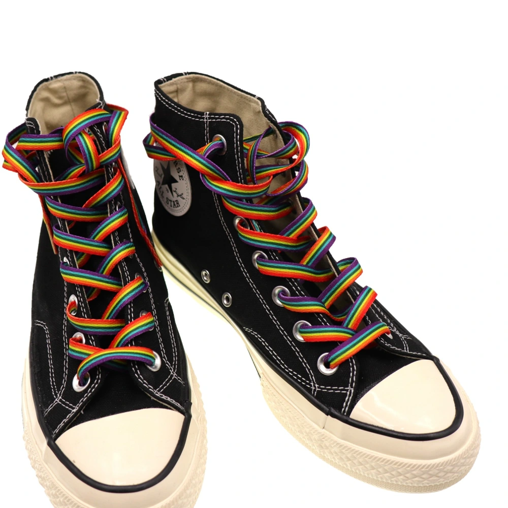 Rainbow Gradual Change Color Canvas Shoe Lace