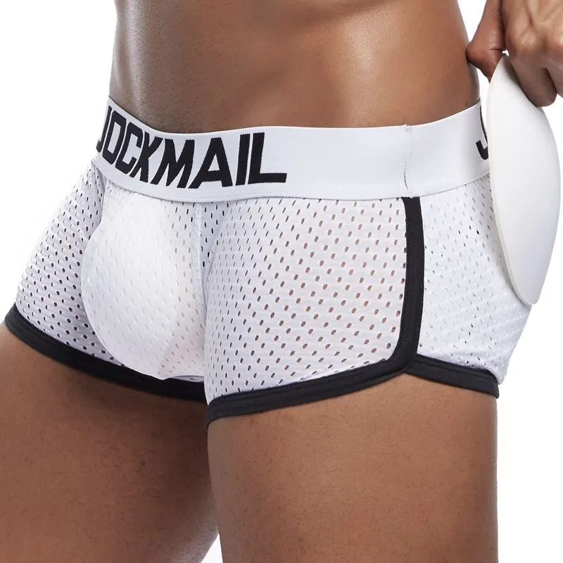 New Mesh Front And Back Buttocks Men's Boxer Briefs