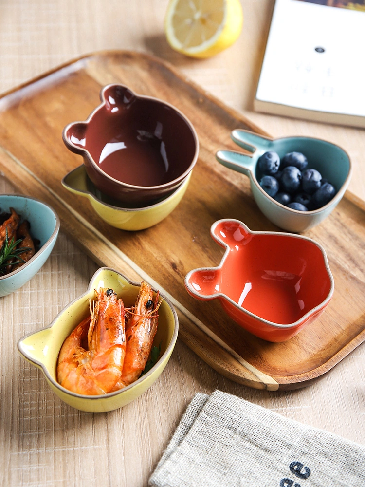 Cartoon Creative Ceramic Dipping Sauce Saucer