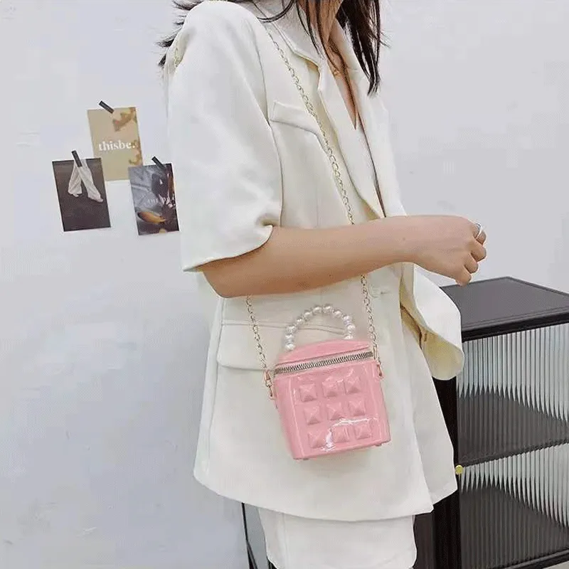 Handheld Pearl Chain Bag Slung For Women