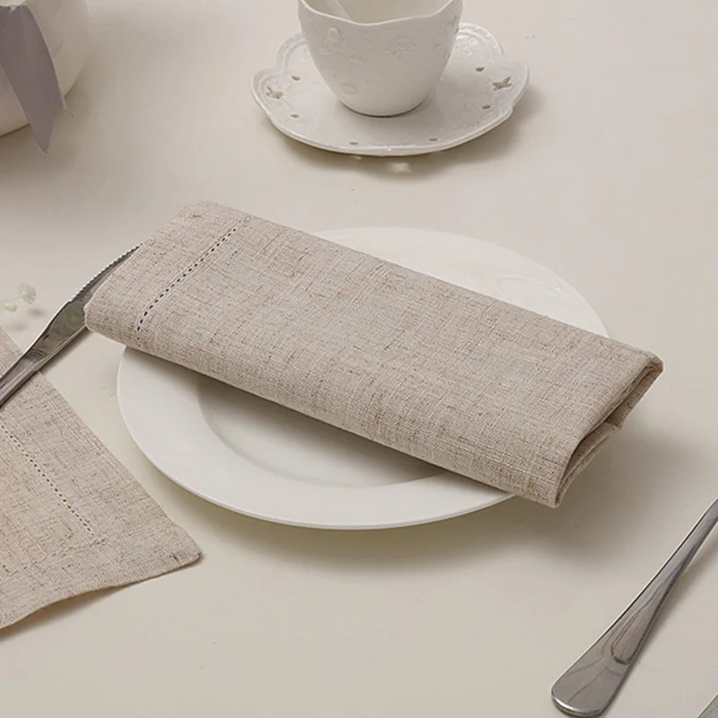 Natural Solid Color Simple Modern Cloth Napkin