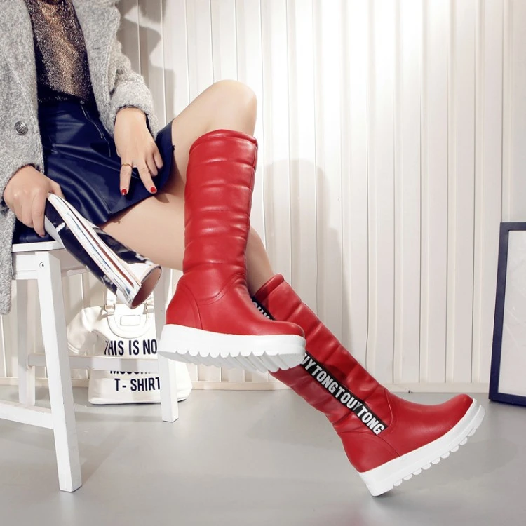 Fashion Personality Flat Warm Long Boots Female