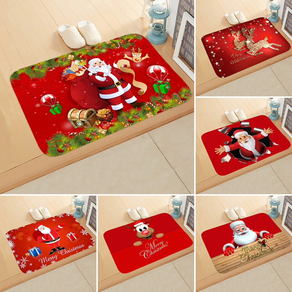 Outdoor Cotton Rug For Santa Claus Celebration