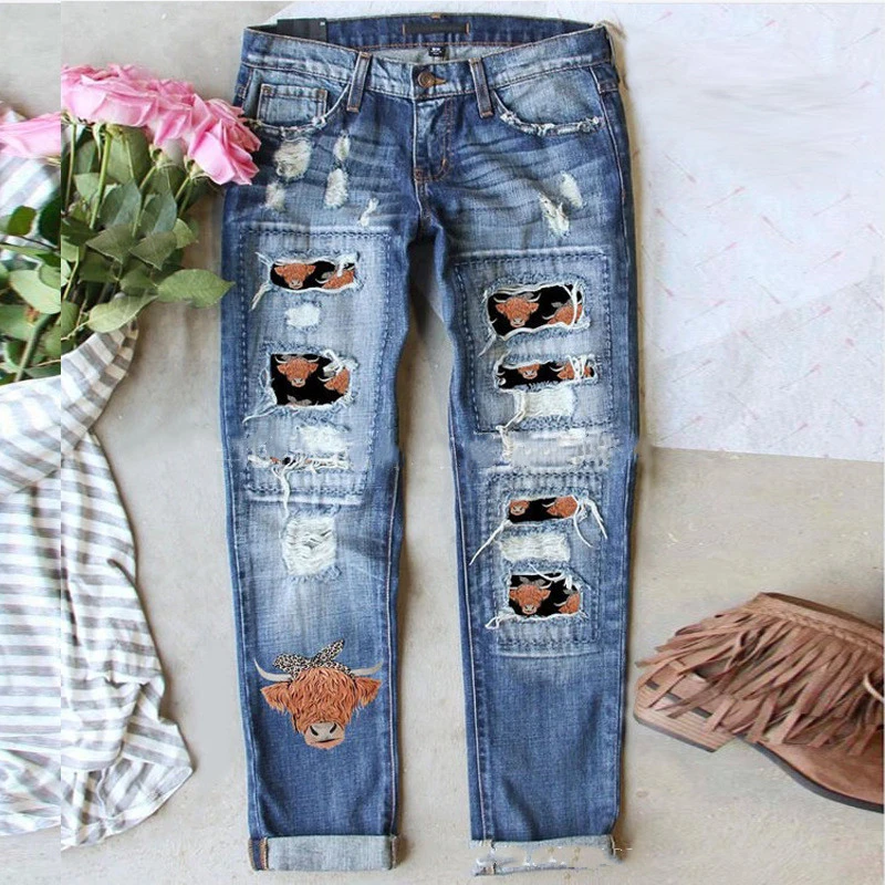 Summer Street Hipster Denim With Hole Trousers