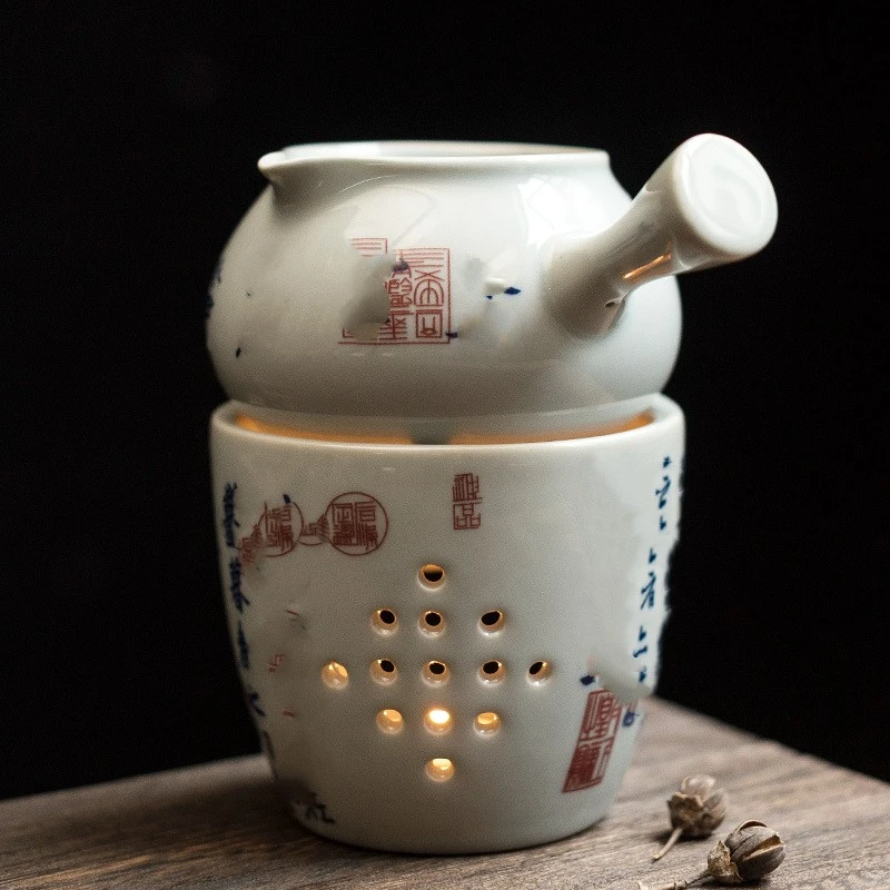 Ceramic Side Handle Tea Dispenser For Home Use