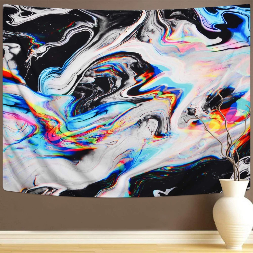 Color Gouache Tapestry Psychedelic Art