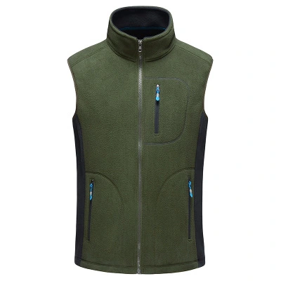 Single Layer Fluffy Vest Outdoor Autumn And Winter Thermal Fleece Coat Men's Vest