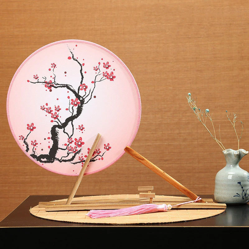 Artistic Retro Round Fan Han Chinese Clothing Single-sided