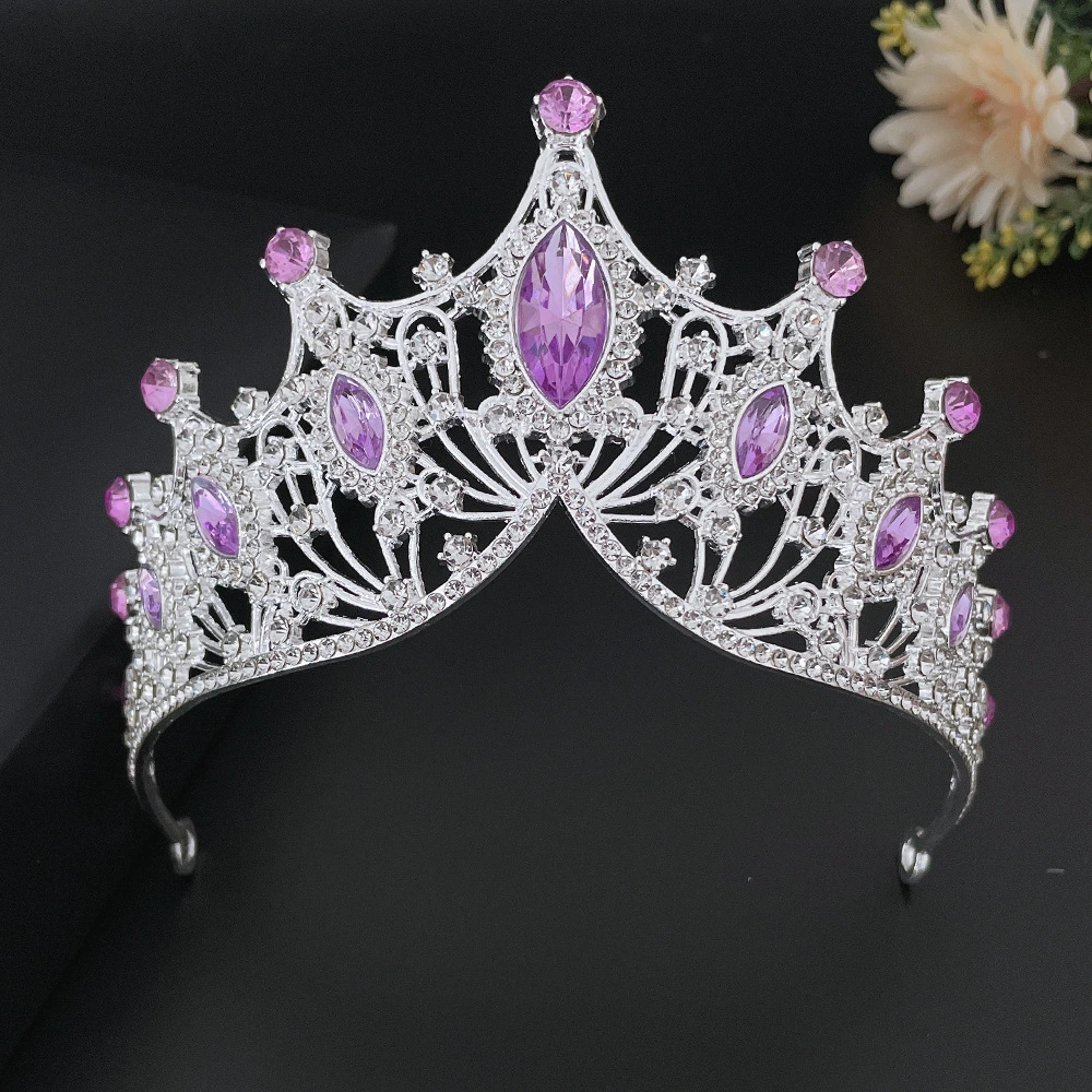 New Bride Crown Headwear Color Rhinestone