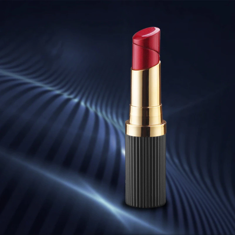 YM081 Plastic Cylindrical Lipstick Lighter With Lid