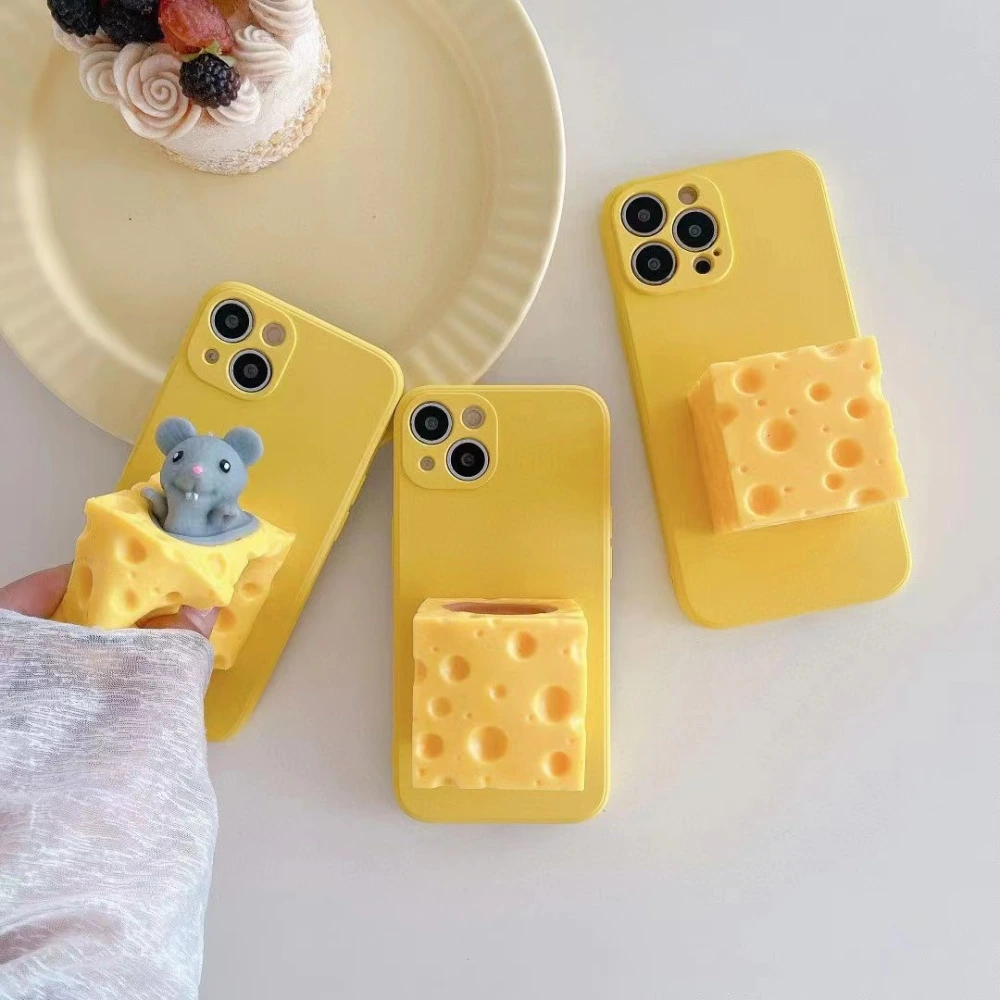 Home Fashion Cute Cheese Mouse Phone Case Protective Cover