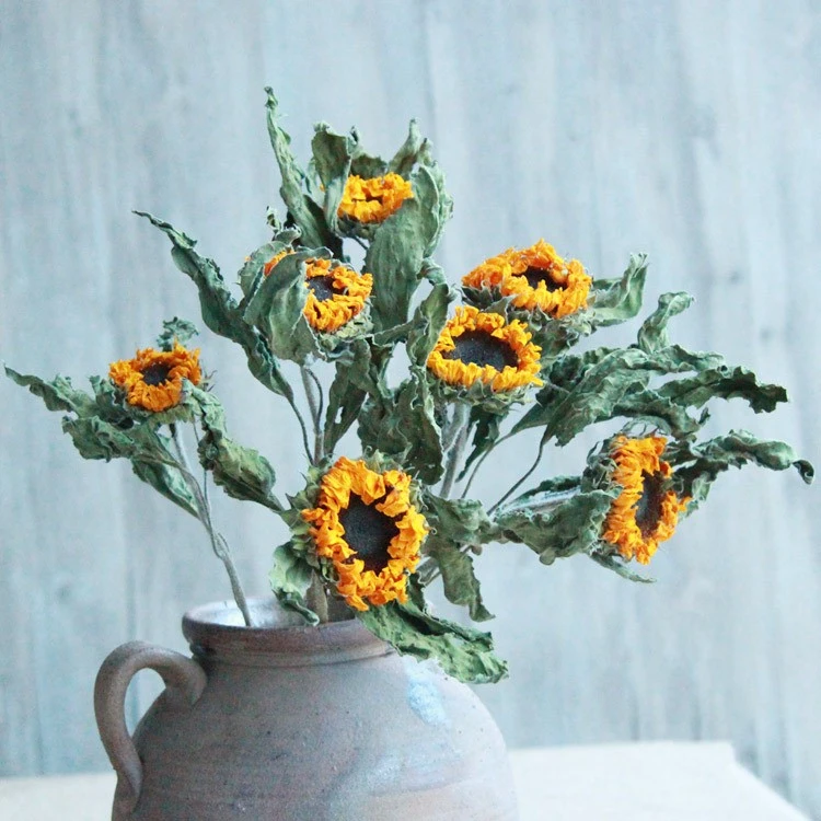 Natural Dried Flowers Real Flowers Teacher's Day Sunflower Home Decoration