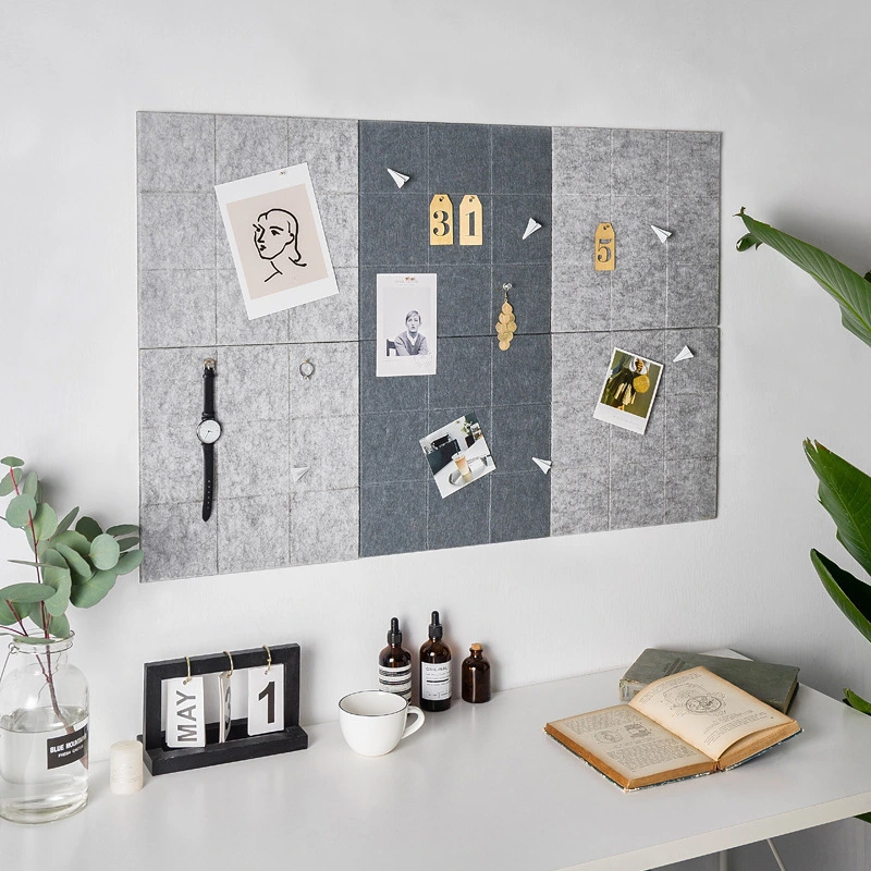 Wool Felt Nine Grid Wall Pastes