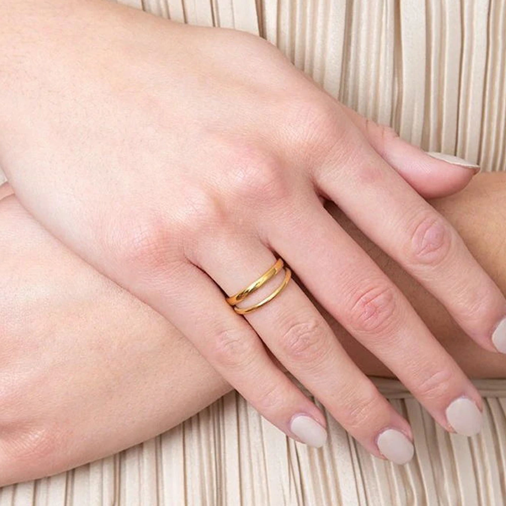 Olivia Layered Gold Ring