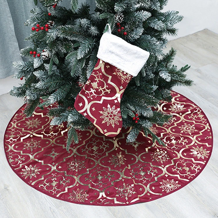 Christmas Tree Skirt Single Layer Decorations