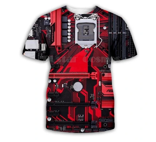 Digital Printing Men's New Short Sleeve