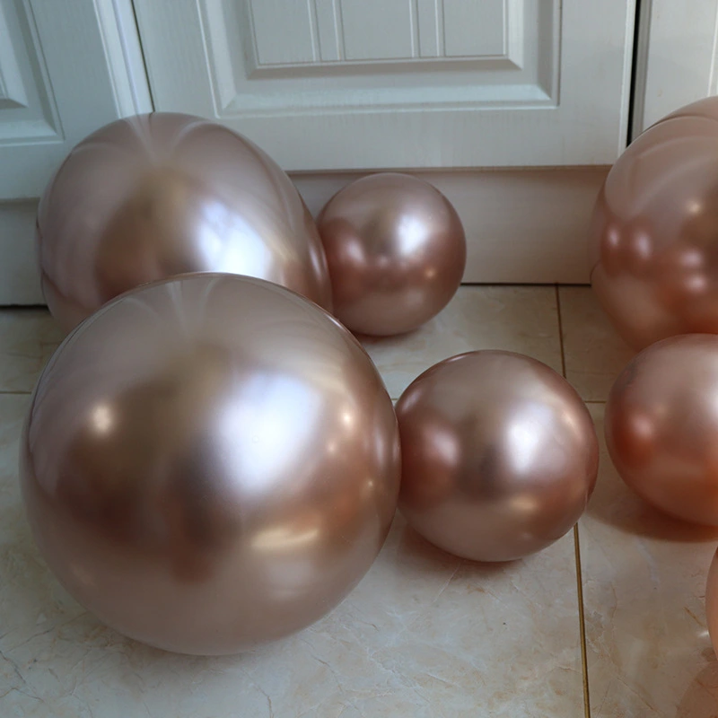 Metal Champagne Gold Balloon Same Color Package