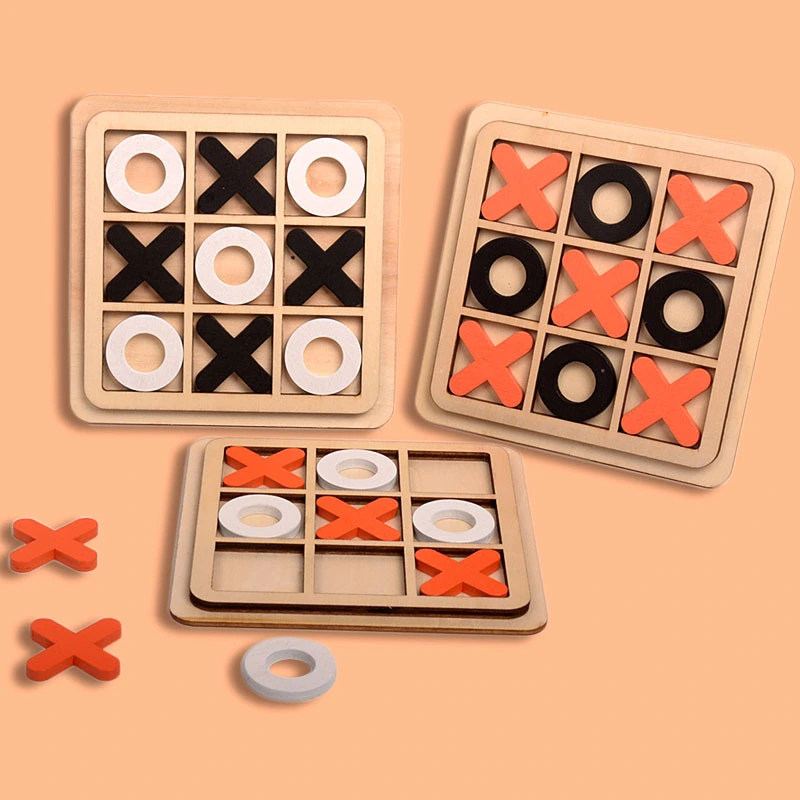 Tictactoe Board Game For Children Wooden Educational Toys