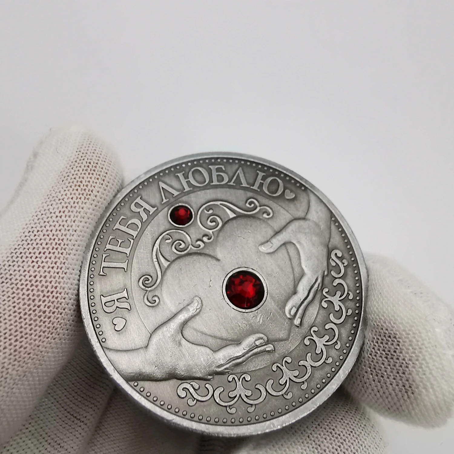 Fashion Personality Copper Silver Plated Crown Coin