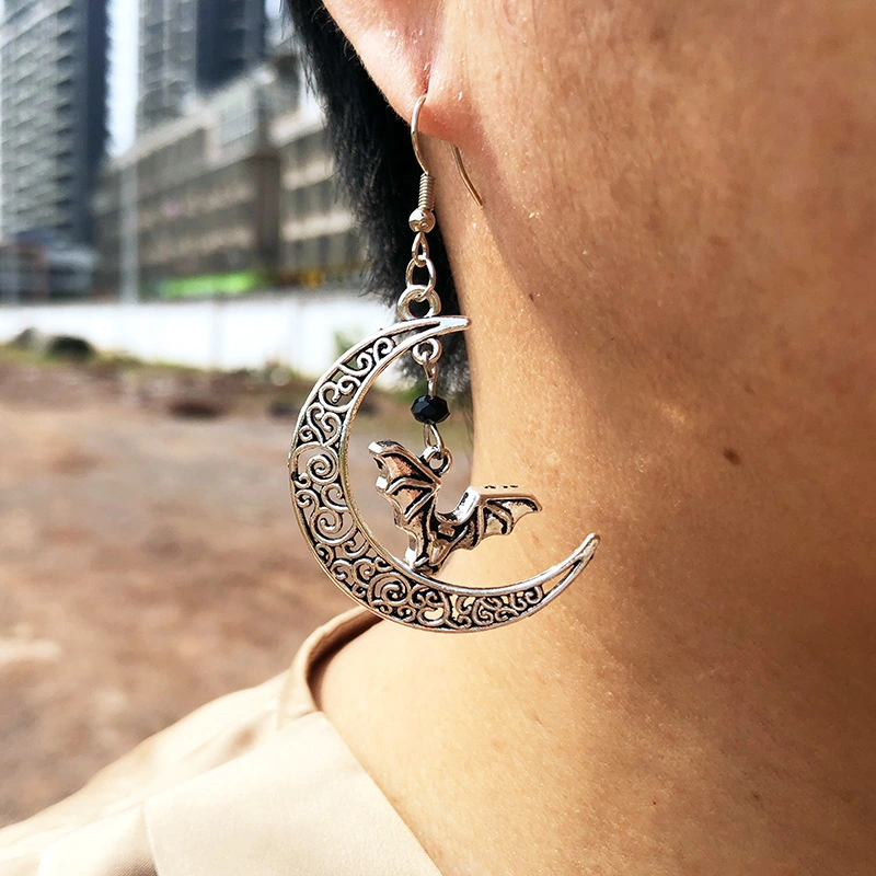 Halloween Series Funny Bat Earrings