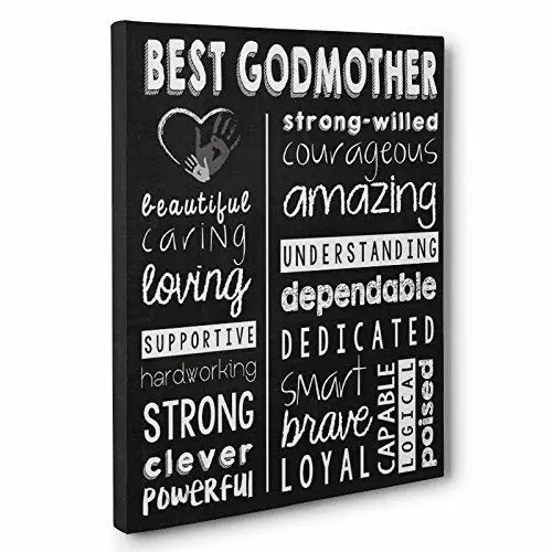 To My Godmother Canvas Home Fashion Minimalist Printed Canvas Posters