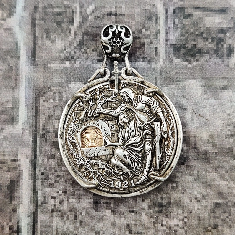 Wandering Coin Mayan Organ Activity Coin Pendant Item