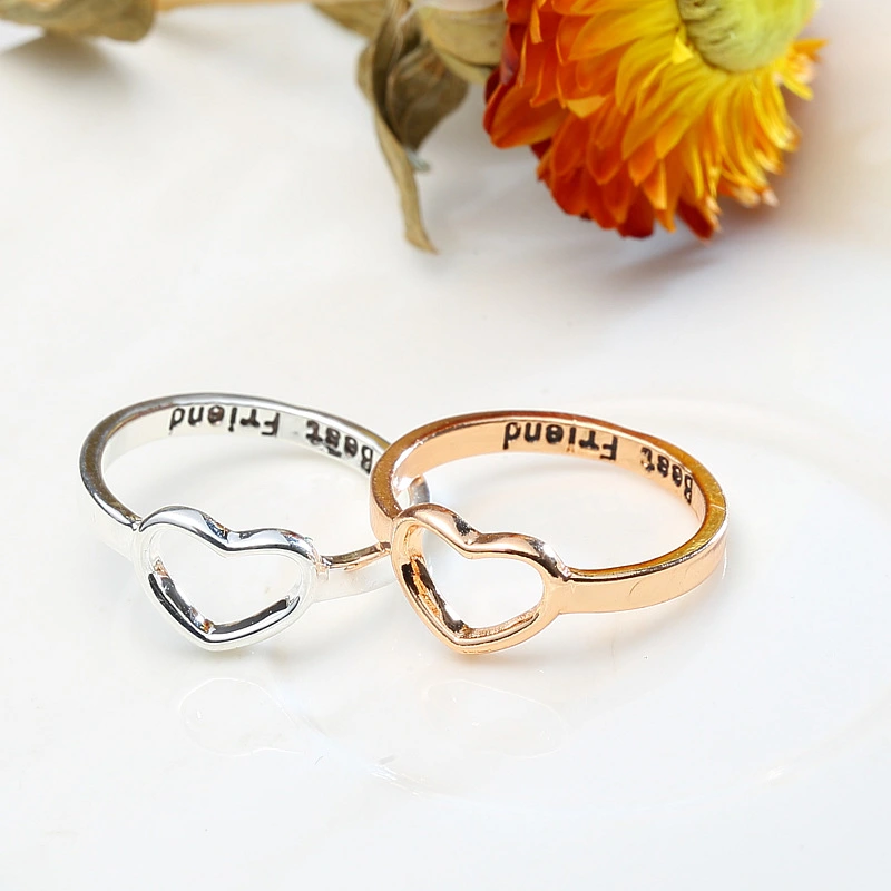 Men's And Women's Fashion Simple Love Ring