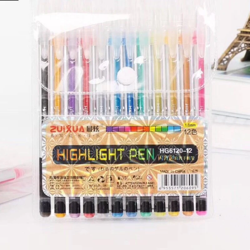 Creative Glitter Gel Set Color Neutral Pen