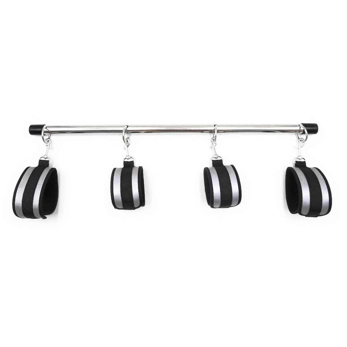 Double Hardcore Black Gray Handcuffs